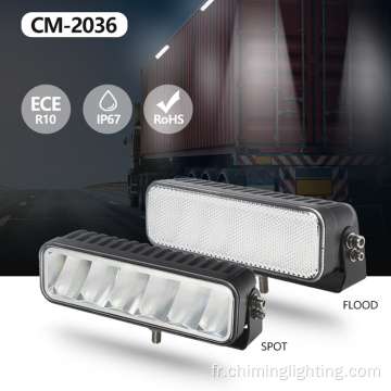 Barres d&#39;éclairage LED de véhicule de toit 4x4 Barres de lumière LED Slim de 7 pouces Camion de lumière inondable 30 W barre lumineuse